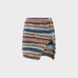 GIMAGUAS Multicolor‎ Stripe Amy Skirt Alpaca /Wool Blend Size S
